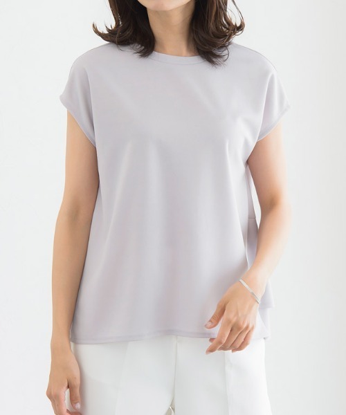 バックフレアフレンチTブラウス