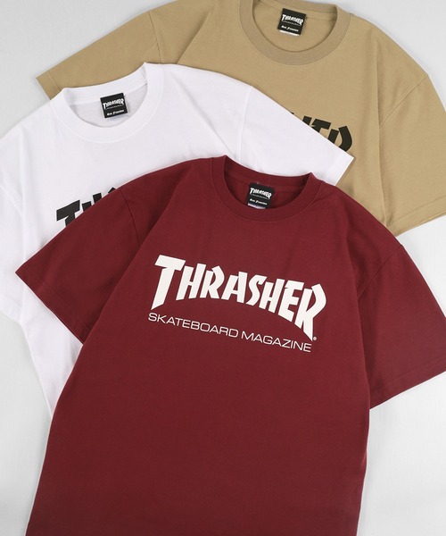 THRASHER(スラッシャー)の「【THRASHER/スラッシャー】ブランドロゴ プリント半袖Tシャツ/MAG LOGO S/S TEE(Tシャツ/カットソー・メンズ・ホワイト/ブラック/ワイン/ベージュ・XL/M/L)」の4枚目の写真