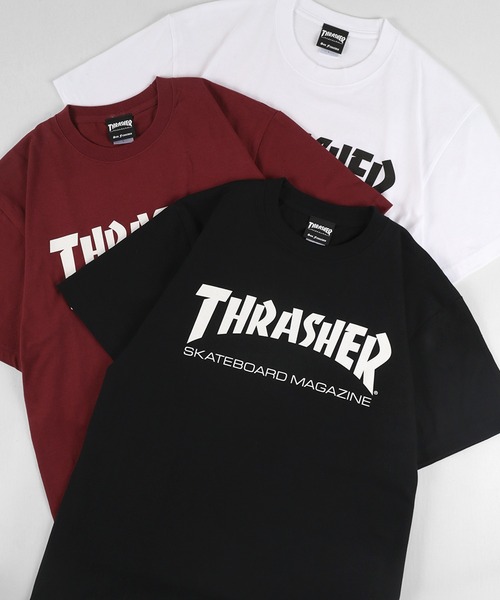 THRASHER(スラッシャー)の「【THRASHER/スラッシャー】ブランドロゴ プリント半袖Tシャツ/MAG LOGO S/S TEE(Tシャツ/カットソー・メンズ・ホワイト/ブラック/ワイン/ベージュ・XL/M/L)」の2枚目の写真