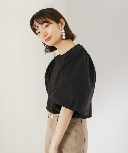 KBF（ケイビーエフ）の「バルーンBIGスリーブプルオーバー（Tシャツ/カットソー・レディース・ホワイト/ブルー/ブラック・ONE）」の13枚目の写真