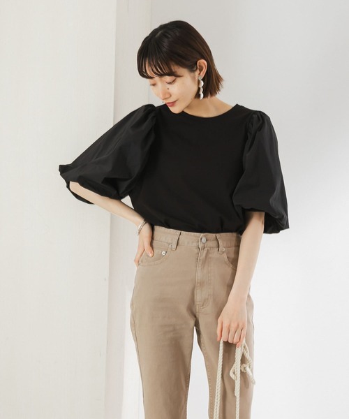 KBF（ケイビーエフ）の「バルーンBIGスリーブプルオーバー（Tシャツ/カットソー・レディース・ホワイト/ブルー/ブラック・ONE）」の5枚目の写真