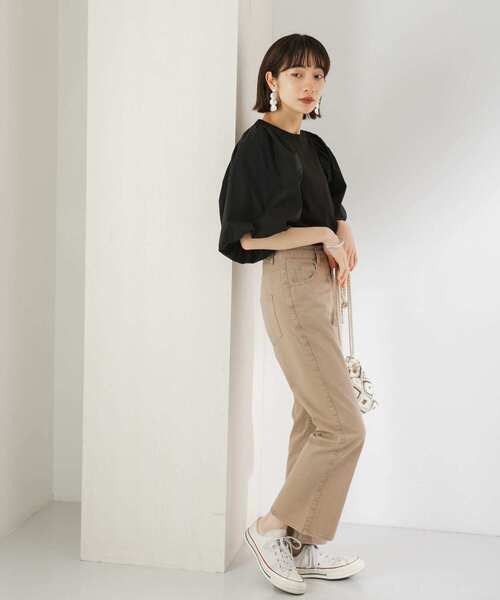 KBF（ケイビーエフ）の「バルーンBIGスリーブプルオーバー（Tシャツ/カットソー・レディース・ホワイト/ブルー/ブラック・ONE）」の19枚目の写真