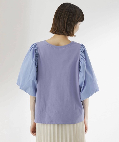 KBF（ケイビーエフ）の「バルーンBIGスリーブプルオーバー（Tシャツ/カットソー・レディース・ホワイト/ブルー/ブラック・ONE）」の17枚目の写真