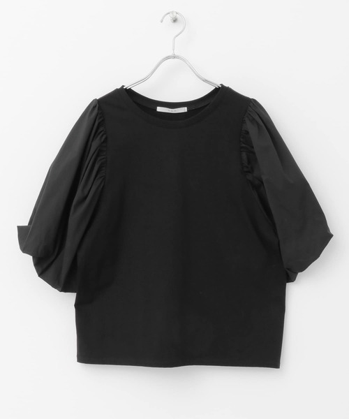 KBF（ケイビーエフ）の「バルーンBIGスリーブプルオーバー（Tシャツ/カットソー・レディース・ホワイト/ブルー/ブラック・ONE）」の6枚目の写真