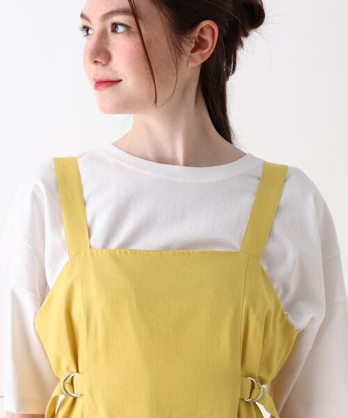 Cutie Blonde（キューティーブロンド）の「◆【S-L】サイドバックルジャンスカ（スカート・レディース・ライトベージュ/マスタード/ブラック・01/02/03）」の7枚目の写真