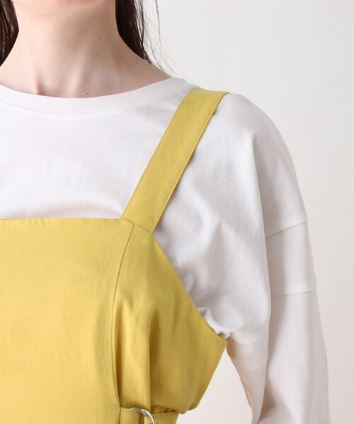 Cutie Blonde（キューティーブロンド）の「◆【S-L】サイドバックルジャンスカ（スカート・レディース・ライトベージュ/マスタード/ブラック・01/02/03）」の8枚目の写真