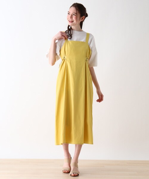 Cutie Blonde（キューティーブロンド）の「◆【S-L】サイドバックルジャンスカ（スカート・レディース・ライトベージュ/マスタード/ブラック・01/02/03）」の12枚目の写真