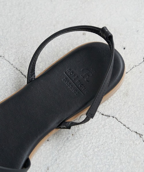 ROPE' PICNIC（ロペピクニック）の「アンクレット付ストリングバックトングサンダル（サンダル・レディース・ブラック/ホワイト系その他5/イエロー系その他2・M/L）」の9枚目の写真