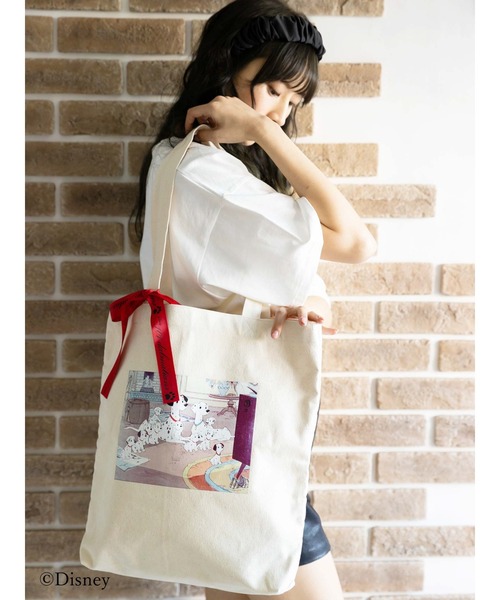 Honey Salon(ハニーサロン)の「101/プリントトートバッグ(トートバッグ・レディース・ブラック/ナチュラル・FREE)」の19枚目の写真
