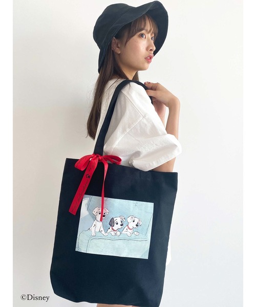 Honey Salon(ハニーサロン)の「101/プリントトートバッグ(トートバッグ・レディース・ブラック/ナチュラル・FREE)」の10枚目の写真