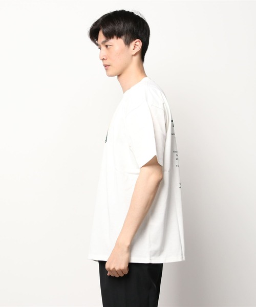 MANASTASH（マナスタッシュ）の「MANASTASH/マナスタッシュ　RECYCLED TEE DAY BREAK リサイクルティーデイブレイク（Tシャツ/カットソー・メンズ・ホワイト/セージグリーン/ブラック・MEDIUM/LARGE/X-LARGE/M/XL）」の7枚目の写真