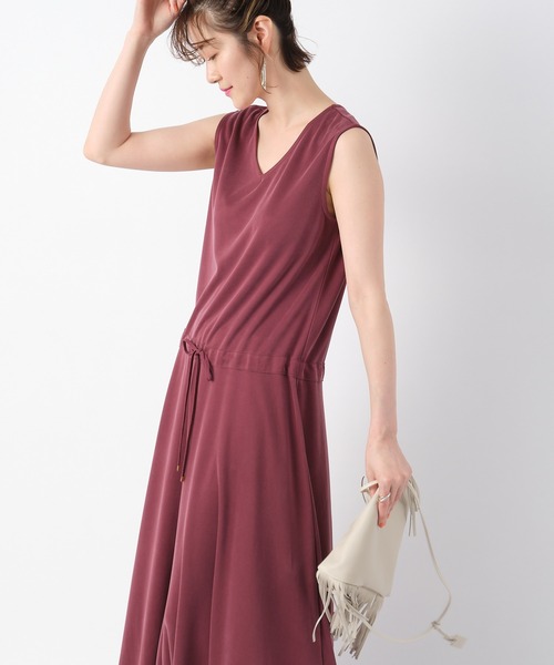 RIVE DROITE（リヴドロワ）の「カノコロングワンピース（ワンピース・レディース・ブラック/ベージュ/ボルドー・FREE）」の20枚目の写真