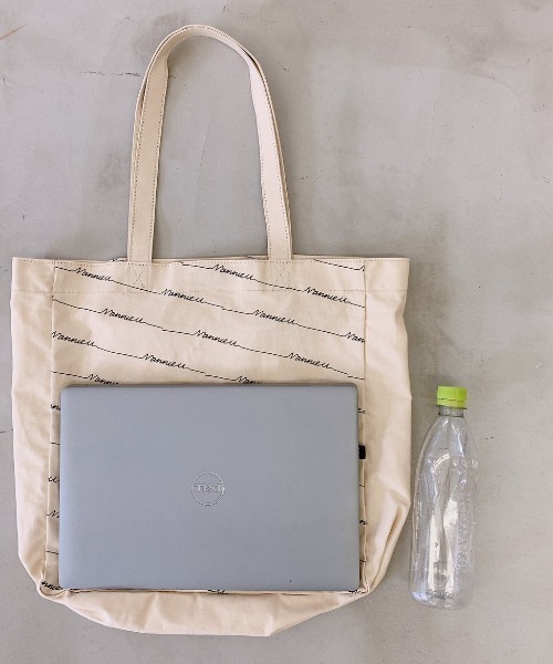 VANNIE U（ヴァニーユー）の「総ロゴトートBAG（トートバッグ・レディース・アイボリー/ベージュ/ブラック・FREE）」の12枚目の写真