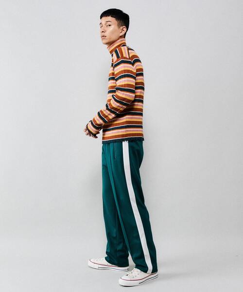 CONVERSE TOKYO（コンバーストウキョウ）の「ハイゲージハイネックニット(MEN)（ニット/セーター・メンズ・グレー/グリーン/マルチ・LARGE/MEDIUM）」の14枚目の写真