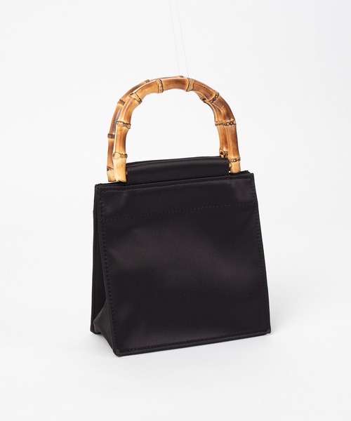 hai（ハイ）の「hai/ハイ　バンブーシルクサテンバック（ハンドバッグ・レディース・ブラック・FREE）」の10枚目の写真