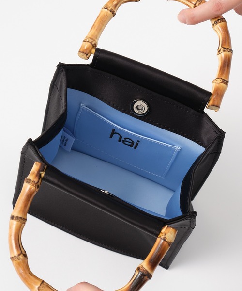 hai（ハイ）の「hai/ハイ　バンブーシルクサテンバック（ハンドバッグ・レディース・ブラック・FREE）」の12枚目の写真