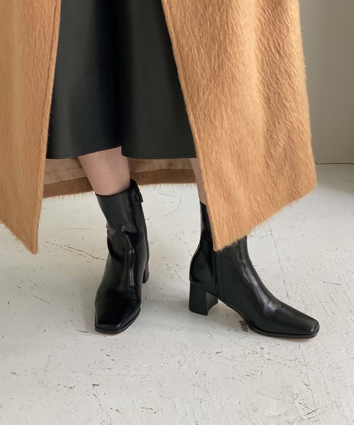 chuclla(チュクラ)の「Half-moon heel square boots chs21a002(ブーツ・レディース・ブラック/パイソン・38/37/40/36/39)」の15枚目の写真