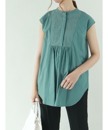 Te chichi | ヨークレース切替チュニックシャツ(シャツ/ブラウス)