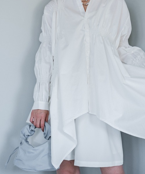 chuclla（チュクラ）の「【chuclla】Gather handle mini bag cha21a002（ハンドバッグ・レディース・グリーン/イエロー/ブラック/パープル/ライトブルー/ホワイト・FREE）」の11枚目の写真