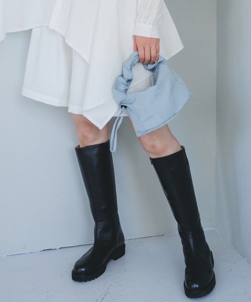 chuclla（チュクラ）の「【chuclla】Gather handle mini bag cha21a002（ハンドバッグ・レディース・グリーン/イエロー/ブラック/パープル/ライトブルー/ホワイト・FREE）」の12枚目の写真