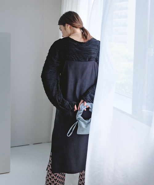 chuclla（チュクラ）の「【chuclla】Gather handle mini bag cha21a002（ハンドバッグ・レディース・グリーン/イエロー/ブラック/パープル/ライトブルー/ホワイト・FREE）」の13枚目の写真