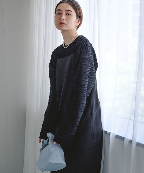 chuclla（チュクラ）の「【chuclla】Gather handle mini bag cha21a002（ハンドバッグ・レディース・グリーン/イエロー/ブラック/パープル/ライトブルー/ホワイト・FREE）」の15枚目の写真