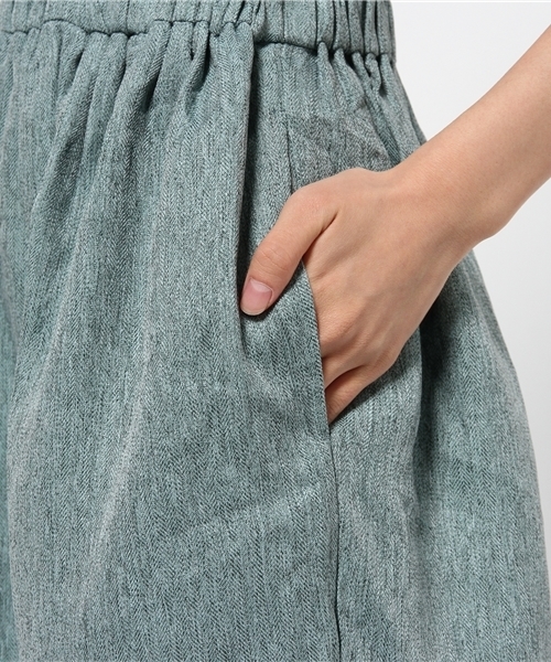 mystic（ミスティック）の「ハリ感ギャザースカート（スカート・レディース・グリーン/ピンク/ブラック/ライトグレー・ﾌﾘ-）」の10枚目の写真