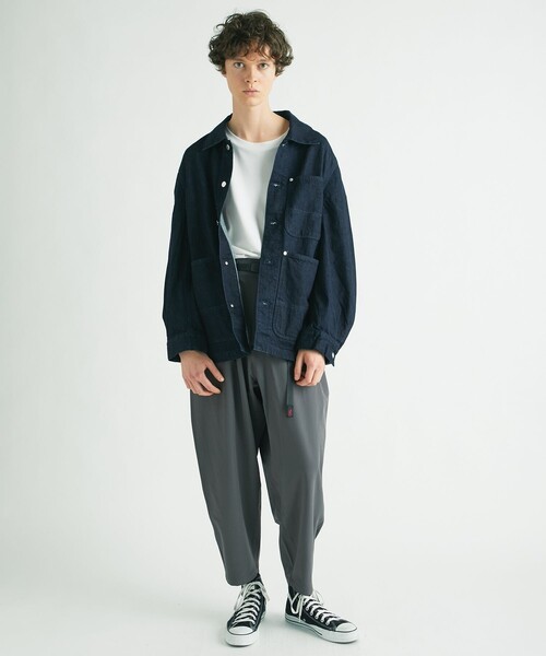Name.（ネーム）の「【Name.】DENIM COVERALLS（デニムジャケット・メンズ・アイボリー/インディゴブルー・1/0）」の22枚目の写真