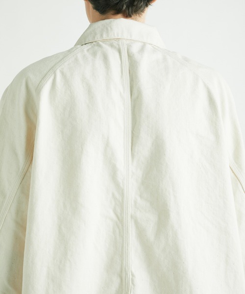 Name.（ネーム）の「【Name.】DENIM COVERALLS（デニムジャケット・メンズ・アイボリー/インディゴブルー・1/0）」の14枚目の写真