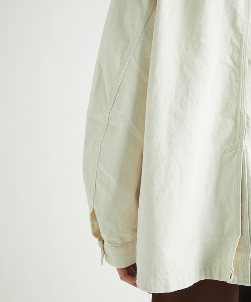 Name.（ネーム）の「【Name.】DENIM COVERALLS（デニムジャケット・メンズ・アイボリー/インディゴブルー・1/0）」の15枚目の写真