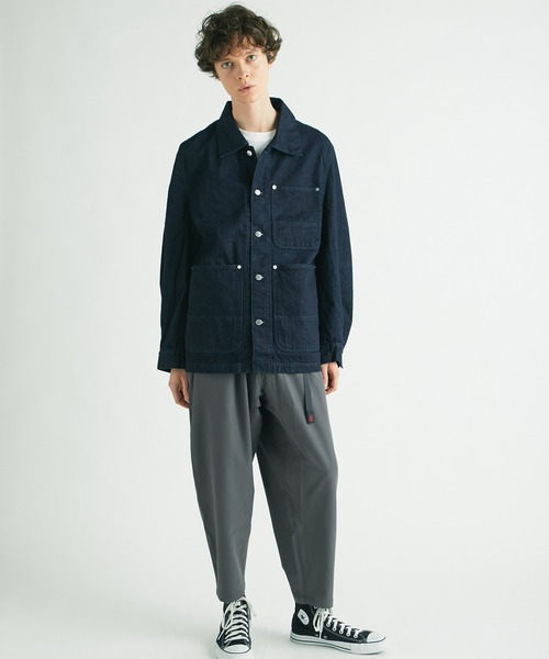 Name.（ネーム）の「【Name.】DENIM COVERALLS（デニムジャケット・メンズ・アイボリー/インディゴブルー・1/0）」の18枚目の写真