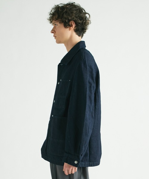 Name.（ネーム）の「【Name.】DENIM COVERALLS（デニムジャケット・メンズ・アイボリー/インディゴブルー・1/0）」の20枚目の写真