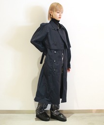 LAYERED TRENCH COAT