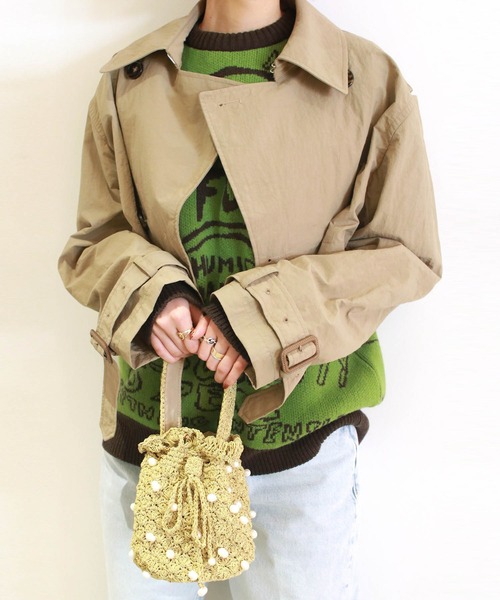 G.V.G.V.(ジーヴィージーヴィー)の「LAYERED TRENCH COAT(トレンチコート・レディース・ベージュ/ネイビー・36/34)」の9枚目の写真