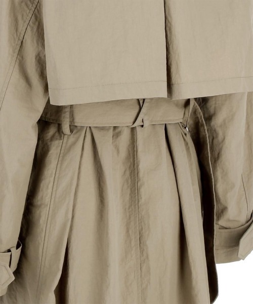 G.V.G.V.(ジーヴィージーヴィー)の「LAYERED TRENCH COAT(トレンチコート・レディース・ベージュ/ネイビー・36/34)」の19枚目の写真