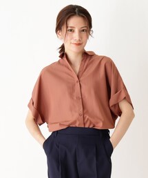 SHOO・LA・RUE | 脇スリット前開きスキッパーシャツ(シャツ/ブラウス)