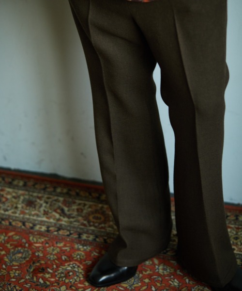 TAUPE（トープ）の「【TAUPE/トープ】 スポンディッシュフレアパンツ（スラックス・メンズ・ブラウン・1/2）」の4枚目の写真