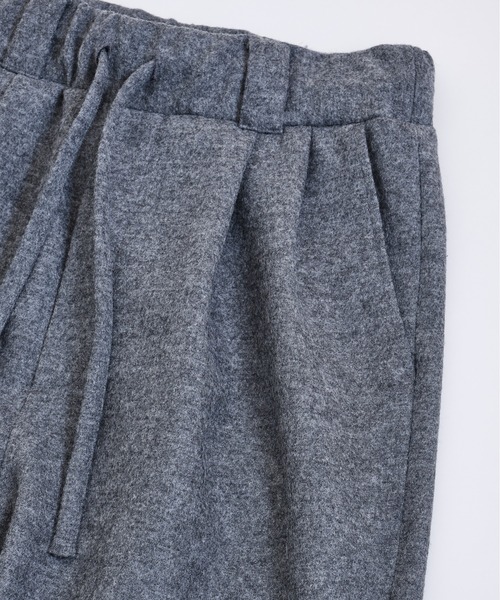 Blanc YM(ブランワイエム)の「Blanc YM ブランワイエム / Milled Wool Wide Pants ミルドウール 2タックパンツ バルーンパンツ イージーパンツ(セットアップ) / BL-21A-MWWP(その他パンツ・メンズ・グレー/ネイビー・MEDIUM/SMALL)」の6枚目の写真