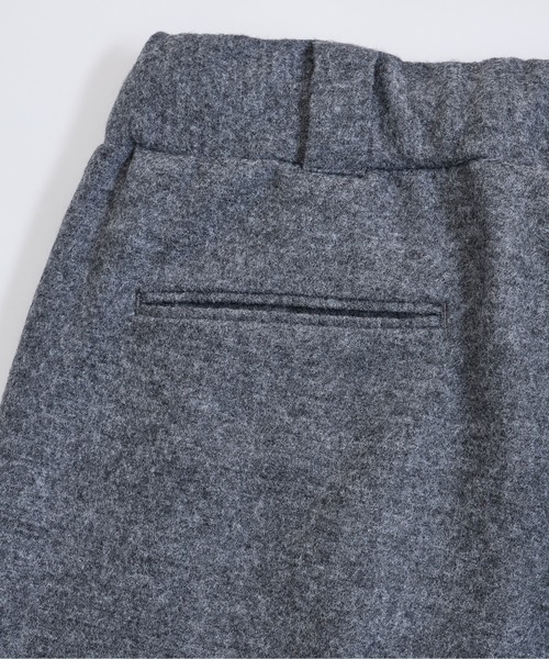 Blanc YM(ブランワイエム)の「Blanc YM ブランワイエム / Milled Wool Wide Pants ミルドウール 2タックパンツ バルーンパンツ イージーパンツ(セットアップ) / BL-21A-MWWP(その他パンツ・メンズ・グレー/ネイビー・MEDIUM/SMALL)」の5枚目の写真