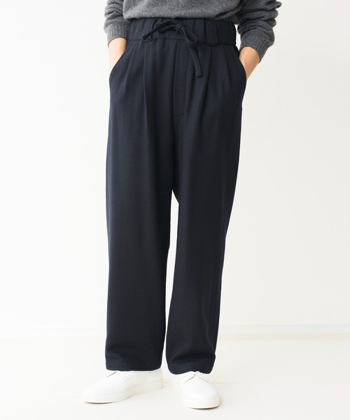 Blanc YM(ブランワイエム)の「Blanc YM ブランワイエム / Milled Wool Wide Pants ミルドウール 2タックパンツ バルーンパンツ イージーパンツ(セットアップ) / BL-21A-MWWP(その他パンツ・メンズ・グレー/ネイビー・MEDIUM/SMALL)」の10枚目の写真