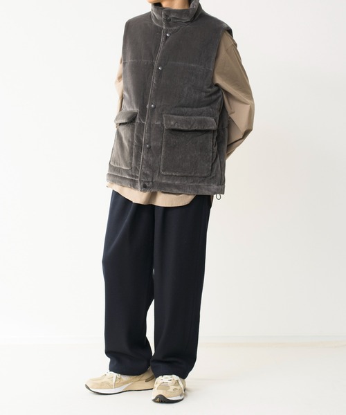 Blanc YM(ブランワイエム)の「Blanc YM ブランワイエム / Milled Wool Wide Pants ミルドウール 2タックパンツ バルーンパンツ イージーパンツ(セットアップ) / BL-21A-MWWP(その他パンツ・メンズ・グレー/ネイビー・MEDIUM/SMALL)」の16枚目の写真