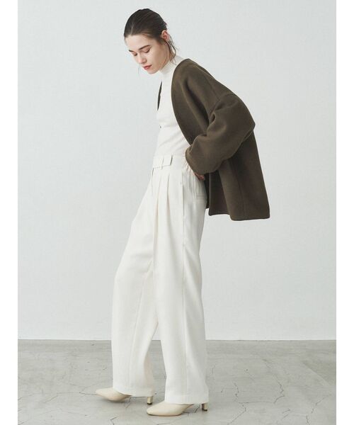 ELENDEEK（エレンディーク）の「ハイネックリブニット（ニット/セーター・レディース・ブラック/パープル/オフホワイト/ライトグリーン・FREE）」の13枚目の写真