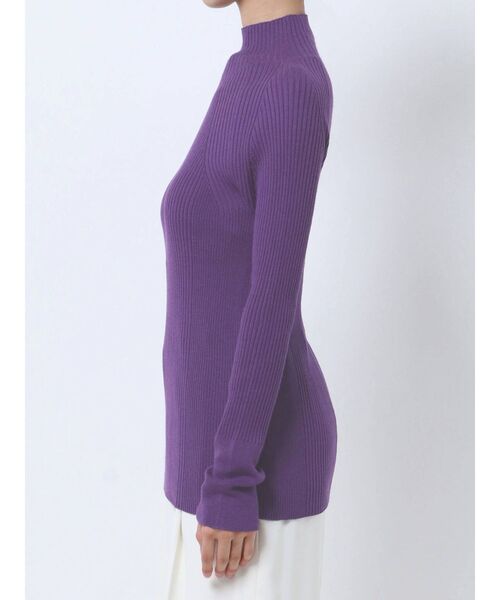 ELENDEEK（エレンディーク）の「ハイネックリブニット（ニット/セーター・レディース・ブラック/パープル/オフホワイト/ライトグリーン・FREE）」の20枚目の写真