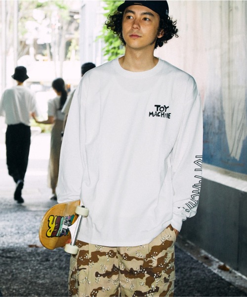 TOY　MACHINE（トイ　マシーン）の「【ムラサキスポーツ限定】TOYMACHINE/トイマシーン×TM paint ティーエムペイント×MURASPOムラスポ 長袖 Tシャツ MTMFBLT3（Tシャツ/カットソー・メンズ・ホワイト/ブラック/グリーン・M/L/XL）」の13枚目の写真