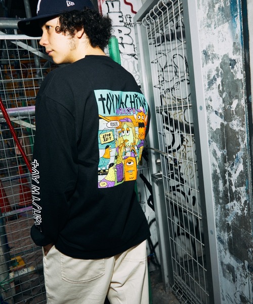 TOY　MACHINE（トイ　マシーン）の「【ムラサキスポーツ限定】TOYMACHINE/トイマシーン×TM paint ティーエムペイント×MURASPOムラスポ 長袖 Tシャツ MTMFBLT3（Tシャツ/カットソー・メンズ・ホワイト/ブラック/グリーン・M/L/XL）」の15枚目の写真