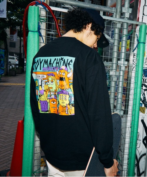 TOY　MACHINE（トイ　マシーン）の「【ムラサキスポーツ限定】TOYMACHINE/トイマシーン×TM paint ティーエムペイント×MURASPOムラスポ 長袖 Tシャツ MTMFBLT3（Tシャツ/カットソー・メンズ・ホワイト/ブラック/グリーン・M/L/XL）」の12枚目の写真