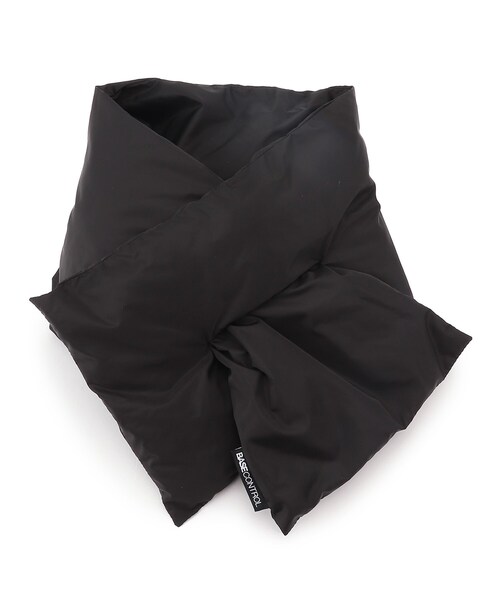 BASECONTROL（ベースコントロール）の「◆リサイクル中綿 ライトウェイト 差し込み マフラー（ストール/ショール・メンズ・ブラック/カーキ・99）」の2枚目の写真