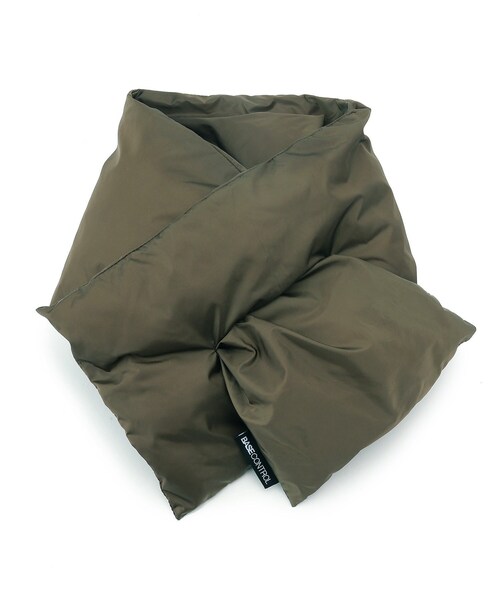 BASECONTROL（ベースコントロール）の「◆リサイクル中綿 ライトウェイト 差し込み マフラー（ストール/ショール・メンズ・ブラック/カーキ・99）」の3枚目の写真