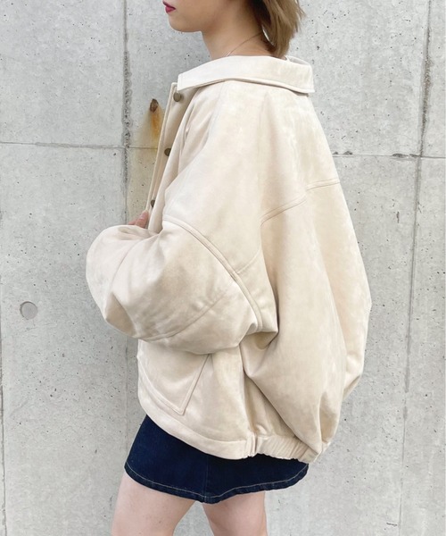 apres jour（アプレジュール）の「ポケットブルゾン【ZOZOTOWN限定アイテム】（ブルゾン・レディース・カーキ/アイボリー/モカ・フリー/X-LARGE）」の7枚目の写真