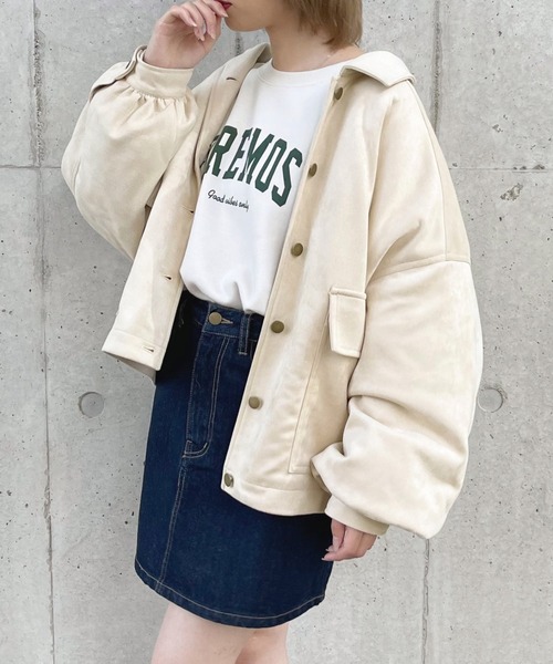 apres jour（アプレジュール）の「ポケットブルゾン【ZOZOTOWN限定アイテム】（ブルゾン・レディース・カーキ/アイボリー/モカ・フリー/X-LARGE）」の6枚目の写真